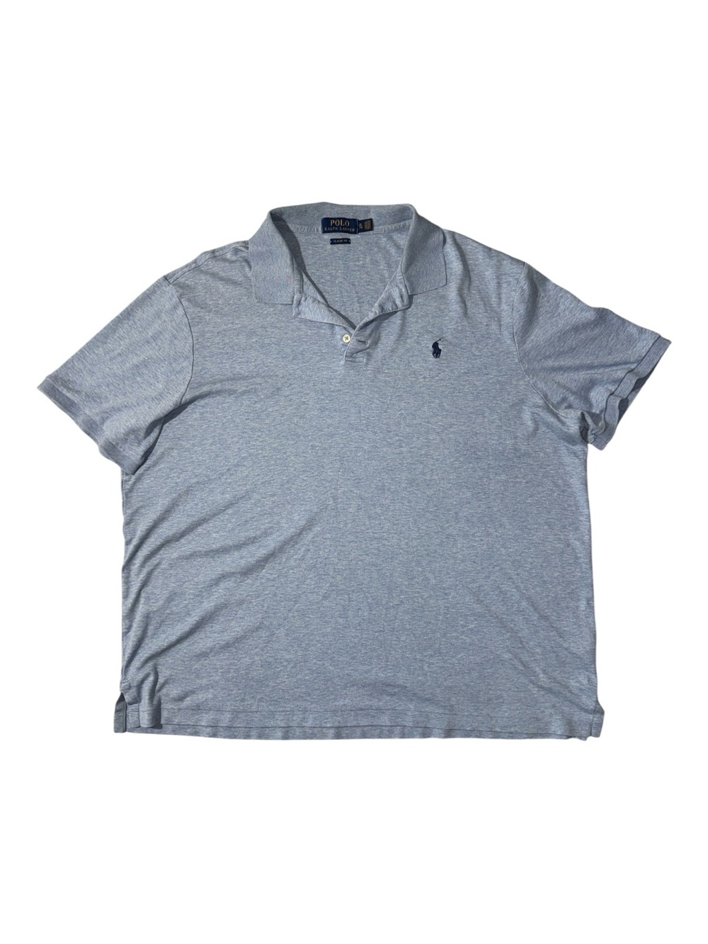 Polo Ralph Lauren mens XL blue classic fit soft cotton polo shirt EUC